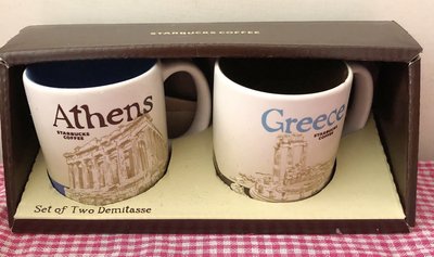 [Starbucks]星巴克Athens&amp;greece希臘/雅典城市對杯3oz ---收藏出清