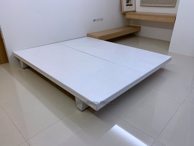 【N D Furniture】台南在地家具-三分經濟型耐磨防刮日式木屐3.5尺床底/加高床架NS