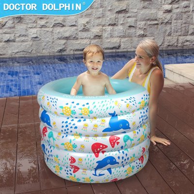 【熱賣精選】 博士豚兒童洗澡玩水戲 水池五層波波池 游泳池充氣水池游泳池
