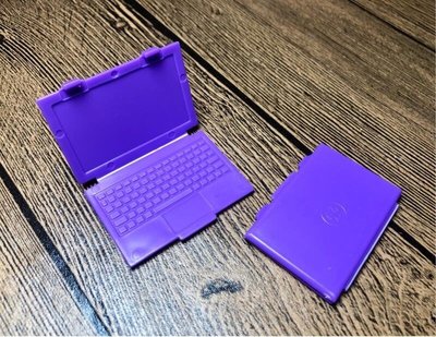 芭比娃娃正版配件－紫色筆電，優惠價25元不含郵