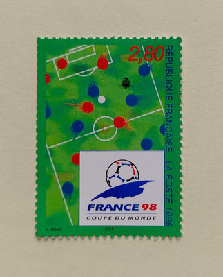 歐洲法國郵票1996世界盃足球賽France 98 Coupe de monde