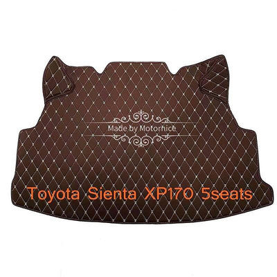 熱銷 []工廠直銷適用豐田Toyota Sienta XP170 專用汽車皮革後廂墊 後行李廂墊 耐磨防水 後車廂墊 可開發票