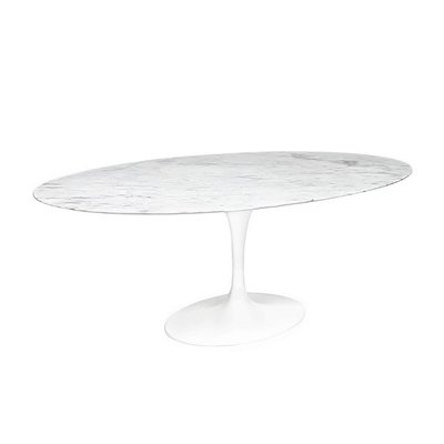 【台大復刻家具_客製尺寸】 鬱金香橢圓餐桌 Saarinen Tulip Oval Table【大理石或 岩板+橢圓腳】