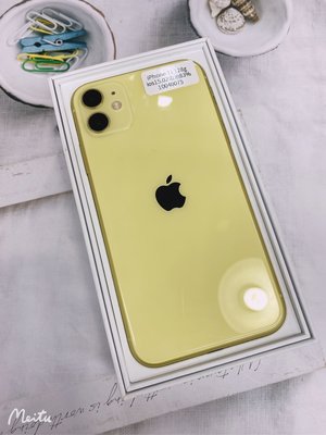 I11 128G 黃色 二手機 外觀如圖 功能正常 電池健康度83%台北實體店面可自取