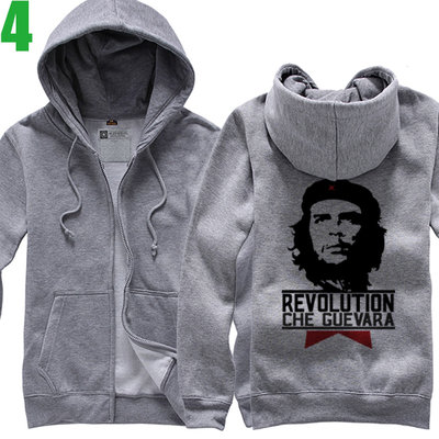 【切‧格瓦拉 Che Guevara】連帽厚絨長袖經典人物主題外套 新款上市購買多件多優惠!【賣場二】