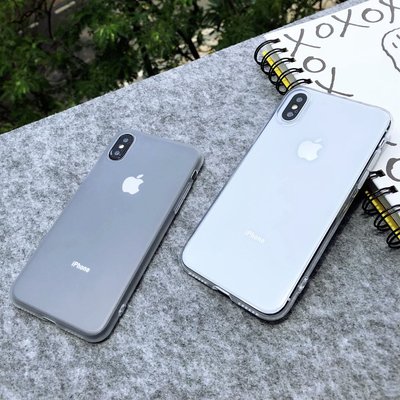 韓國簡約黑白薄款軟殼蘋果x手機殼iPhone7/8/6s/plus矽膠套透明女