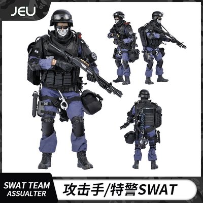 特價!1:6兵人手辦模型套裝警察 SWAT特種士兵人偶 攻擊隊長模型擺件男