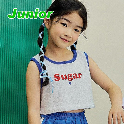 JS~JM ♥上衣(混灰色) LAGO-2 24夏季 LGG240528-039『韓爸有衣正韓國童裝』~預購