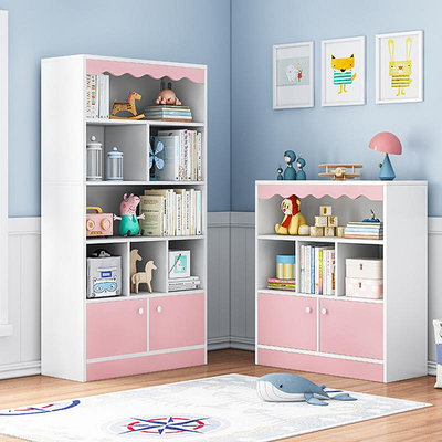 書架落地簡易置物架家用孩童房玩具收納架多層簡約學生繪本架書柜