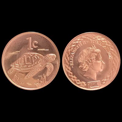 紙幣 - 【10枚】托克勞1分硬幣  海龜 年  全新未流通 KM#NEW