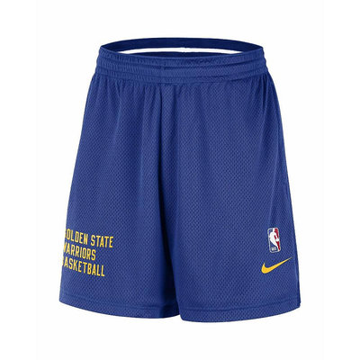 NIKE NBA 網眼短褲 勇士隊 金州勇士 NIKE藍色短褲 球褲 籃球褲 FB3728-495