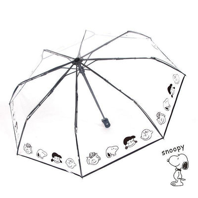 雨傘 透明自動傘 透明折詁傘 透明雨傘 韓國透明雨傘 女全自動開收摺疊傘 可愛卡通雨傘