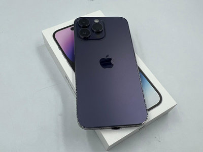 §上進心集團§ 外觀不錯 電池92% 盒裝 Apple iPhone 14 Pro max 128G 6.7吋 紫色59