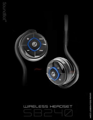【易油網】【缺貨】SoundBot SB240 美國原廠聲霸 防水藍芽耳機 防水 藍牙 運動 蘋果 慢跑(藍色)