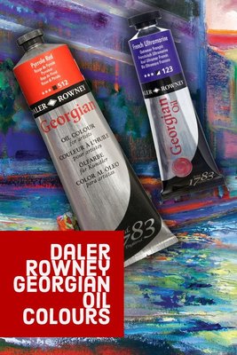 板橋酷酷姐美術 Daler Rowney Georgian系列 油畫顏料 225m 中高級款  英國製  下標前請先詢問