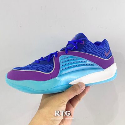 【RTG】NIKE KD 16 EP 藍紫 籃球鞋 果凍底 低筒 3M 反光 包覆 緩震 男鞋 DV2916-401