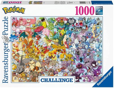 預購全新正品 德國 Ravensburger 拼圖 Pokemon Challenge 寶可夢 壹世代 1000片