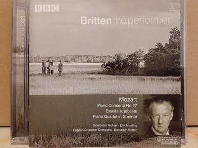 Britten,Mozart-P.c No.27,P.Quartet,Mahler-Sym No.4,布列頓演出莫扎特第27號鋼琴協奏曲，鋼琴四重奏，馬勒第4