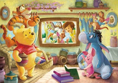 200-905  200片日本進口拼圖 迪士尼 Winnie the Pooh 小熊維尼 跳跳虎 小豬 朋友的回憶