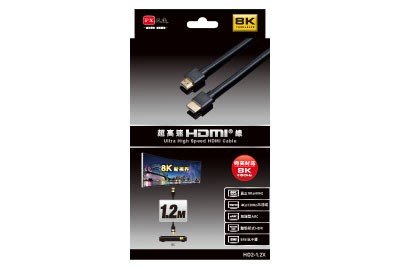 PX大通 HD2-1.2X 超高解析極緻HDMI影音線 1.2米 【真8K 】