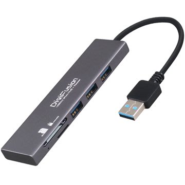 伽利略 USB3.0 3埠 HUB + SD/Micro SD 讀卡機 (HS088-A)