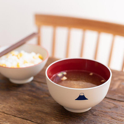 茶藝師 日本進口家用耐熱樹脂飯碗湯碗骨盆日式傳統漆器小碗招財貓富士山