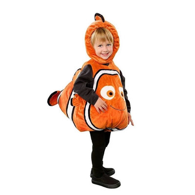 小丑魚nemo兒童表演服海底生物兒童表演服