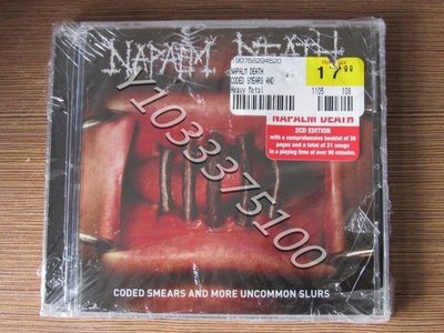歐版未拆 死亡金屬樂隊 Napalm Death Coded Smears And More 2CD 唱片 CD 歌曲【奇摩甄選】