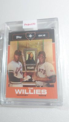 2021 TOPPS PROJECT70名人堂傳奇WILLIE MCCOVEY+WILLIE MAYS經典雙人原封裝一張