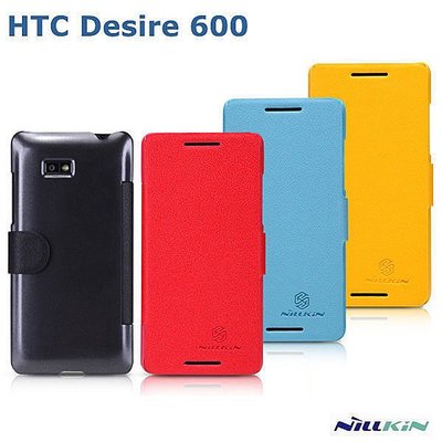 【西屯彩殼坊】贈支架~NILLKIN HTC Desire 300 301e/600 606h 鮮果超薄皮套 磁扣皮套