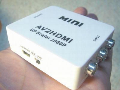 AV轉HDMI轉換器轉接盒/CVBS轉HDMI/AV to HDMI PS2/WII主機昇級HDMI 桃園《蝦米小鋪》