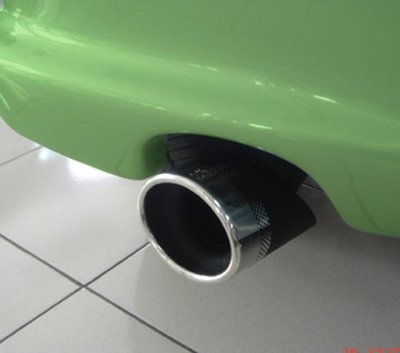 圓夢工廠 Peugeot 寶獅 1007 改裝 超質感 金屬鍍鉻排氣管 尾飾館 原廠獅標尾管