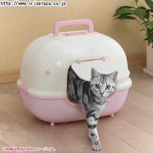新款上市 IRIS 蛋型 全罩有蓋貓便盆 貓砂盆 貓沙屋 貓廁所 WNT-510（附 門片）每件910元