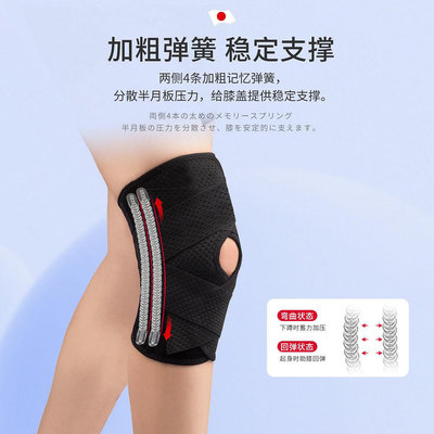 日本護膝半月板損專用男女跑步膝關節運動護具膝蓋髕骨帶保護套