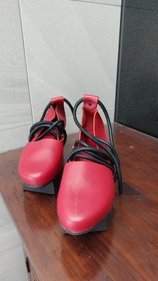 德國 trippen 紅色造型鞋 福系列
