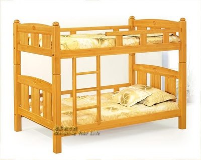 【設計私生活】貝比雲檜實木單人雙層床台、上下床、床架(部份地區免運費)113A