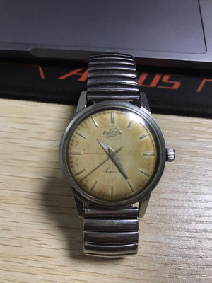 x英納格ENICAR 瑞士古董錶 不銹鋼錶殼直徑不計把頭33毫