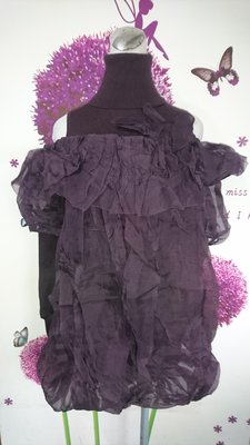 JORYA 咖啡紫削肩背造型長版衣/洋裝(A52)