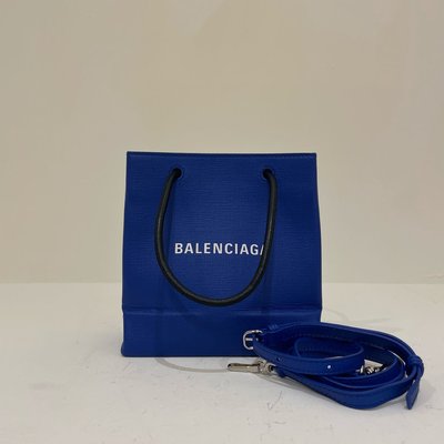 Balenciaga 藍色購物包《精品女王全新&二手》