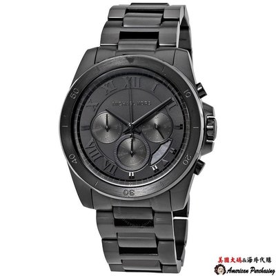 潮牌Michael Kors MK8482 男錶 MK 不鏽鋼三眼計時手錶 流行腕錶  美國正品-雙喜生活館