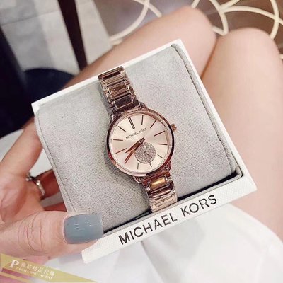 雅格時尚精品代購 Michael Kors腕錶 MK3839 鋼錶帶晶鑽女錶 手錶 美國代購