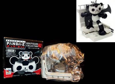 1FTG ： 黑白色 致命一擊 熊貓鐵金剛 PANDA-Z MINI FIGURE 小場景 第二彈