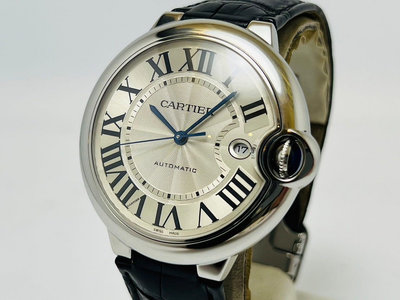 【黃忠政名錶】 Cartier 卡地亞 藍氣球 BALLON BLEU DE CARTIER 42mm 自動上鍊 品相95成新 附原廠2018保單及錶盒