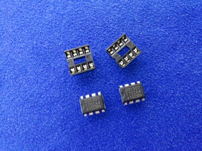 DS1307 DIP8 + IC座 一組2個 時鐘晶片 DS1307 計時器晶片