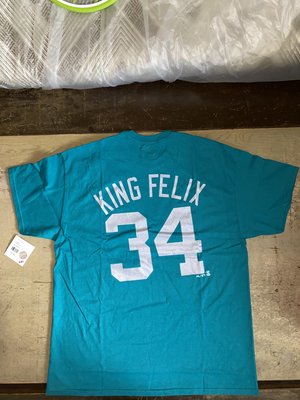MLB Majestic 水手隊 Felix Hernandez 背號T恤  綽號 "King Felix" 建民 大谷 洋基 紅襪 道奇