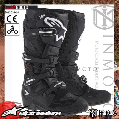 伊摩多※義大利 ALPINESTARS TECH 7 BOOTS。黑10 越野 滑胎 A星 車靴 多色