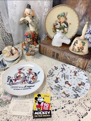 （清倉）日本中古迪士尼米奇90周年紀念賞盤，直徑約19cm，