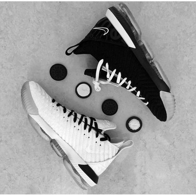 【正品】耐克Nike LeBron16 詹姆斯 Equalit 左黑右白 鴛鴦黑人月 氣墊 運動 現貨 BQ5970慢跑鞋