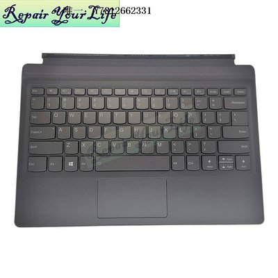 電腦零件Lenovo 聯想 MIIX510 Miix520 Miix525 原裝平板背光鍵盤 US筆電配件