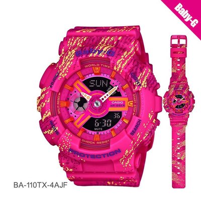 CASIO 手錶 Baby-G耐衝擊BA-110TX-4 A多層次錶盤全新CASIO公司貨~BA-110